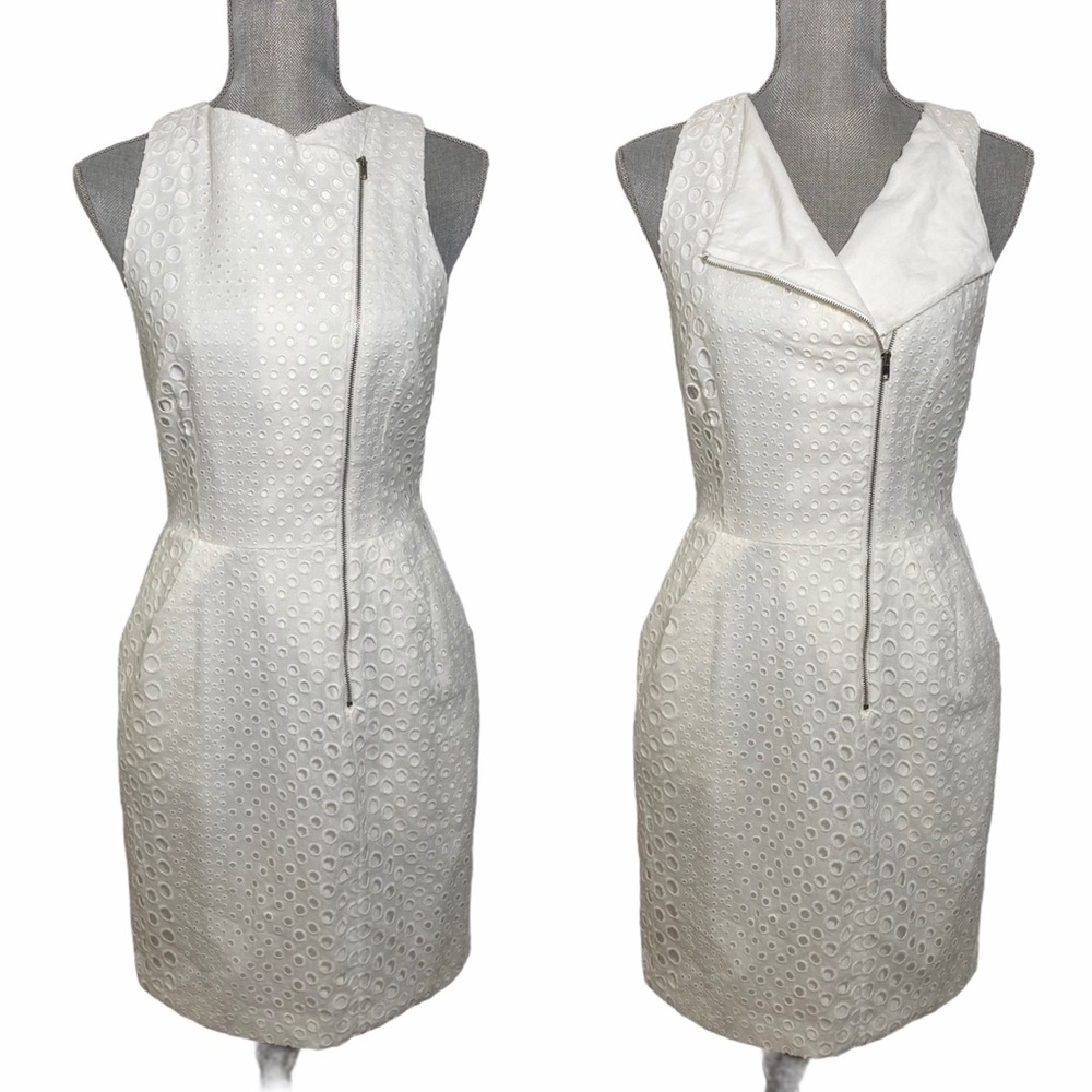 ADELYN RAE Embroidered White Dress NWT S